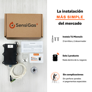 SensiGas Plus | Medidor Inalámbrico para Tanque Estacionario de Gas LP de hasta 5,000 litros