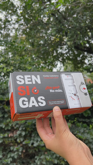 SensiGas | Dúo de Medidor Inalámbrico y App para Tanque Estacionario de Gas LP de hasta 1,000 Litros